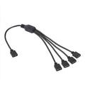 3 Pin 5V 1 to 4 Motherboard AURA RGB PC Cooling Extension Cable for Asus, 1 to 4