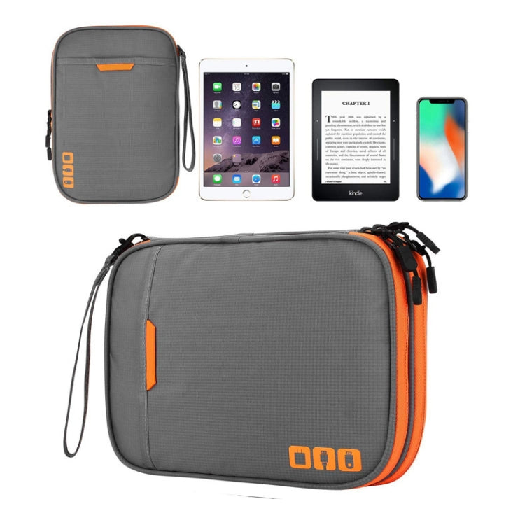 Multi-functional Headphone Charger Data Cable Storage Bag Portable Power Pack, Size: L, 25 x 18 x 7cm, 25 x 18 x 7cm (Black), 25 x 18 x 7cm (Grey)