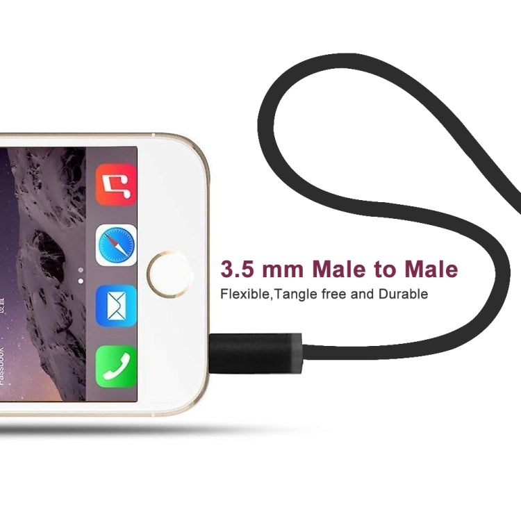 ZS0087 3.5mm Male to Male Earphone Cable with Mic & Wire-controlled, Cable Length: 1.4m