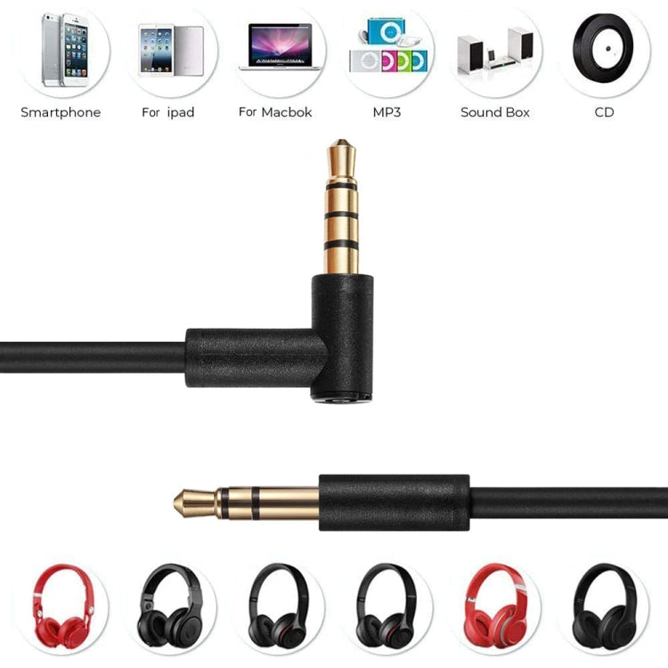 ZS0087 3.5mm Male to Male Earphone Cable with Mic & Wire-controlled, Cable Length: 1.4m