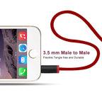 ZS0087 3.5mm Male to Male Earphone Cable with Mic & Wire-controlled, Cable Length: 1.4m
