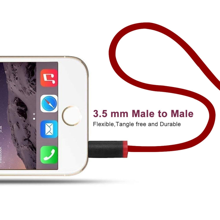 ZS0087 3.5mm Male to Male Earphone Cable with Mic & Wire-controlled, Cable Length: 1.4m