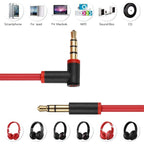 ZS0087 3.5mm Male to Male Earphone Cable with Mic & Wire-controlled, Cable Length: 1.4m