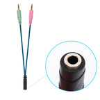ZS0158 Straight Plug + Adapter Cable Gaming Headset Audio Cable for SteelSeries Arctis 3 / 5 / 7, Straight Plug + Adapter Cable