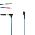 ZS0158 Elbow Plug + Adapter Cable Gaming Headset Audio Cable for SteelSeries Arctis 3 / 5 / 7, Elbow Plug + Adapter Cable