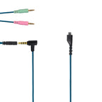ZS0158 Elbow Plug + Adapter Cable Gaming Headset Audio Cable for SteelSeries Arctis 3 / 5 / 7, Elbow Plug + Adapter Cable