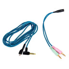 ZS0158 Elbow Plug + Adapter Cable Gaming Headset Audio Cable for SteelSeries Arctis 3 / 5 / 7, Elbow Plug + Adapter Cable