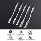 ZS0021 2.5mm Male to 4.4mm Female Balance Adapter Cable, 2.5mm Male to 4.4mm Female