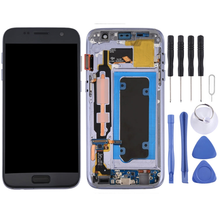 LCD Screen and Digitizer Full Assembly with Frame for Galaxy S7 / G930V, For Samsung Galaxy S7, For Samsung Galaxy S7 / G930V, For Samsung Galaxy S7 (Frame), For Galaxy S7