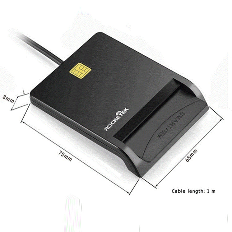 ROCKETEK SCR1-C CAC ID SIM Chip Smart Card Reader, SCR1-C