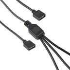 3 Pin 5V 1 to 3 Motherboard AURA RGB PC Cooling Extension Cable for Asus, 1 to 3