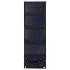 7W Monocrystalline Silicon Foldable Solar Panel Outdoor Charger with 5V Dual USB Ports, 7W