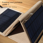 7W Monocrystalline Silicon Foldable Solar Panel Outdoor Charger with 5V Dual USB Ports, 7W