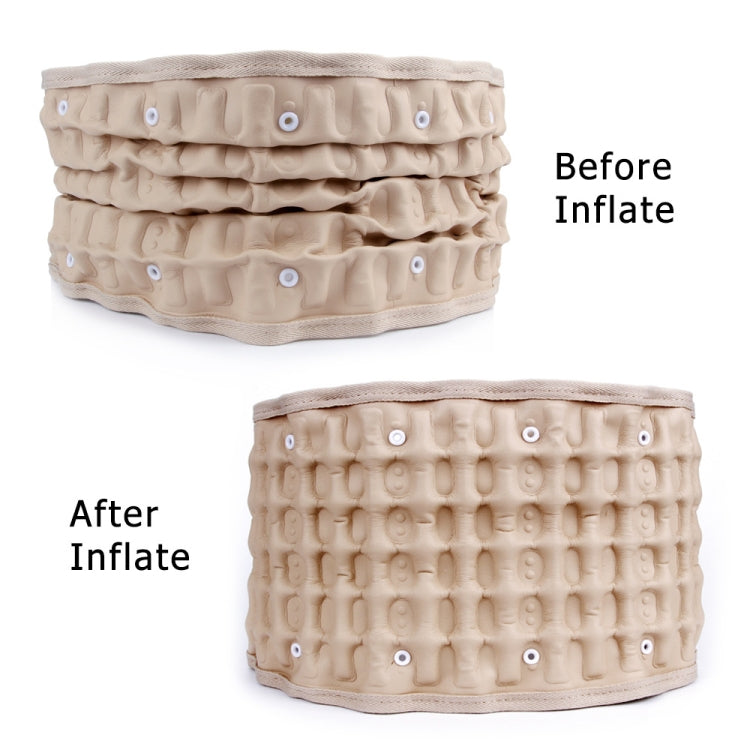 Lumbar Spine Inflated Traction Belt Pneumatic Waist Protective Belt, Waist Protective Belt (Apricot), Waist Protective Belt (Black)