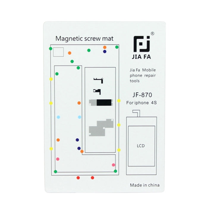 JIAFA Magnetic Screws Mat for iPhone 4S, For 4S