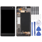 LCD Screen and Digitizer Full Assembly with Frame for Nokia Lumia 735 (Black), For Lumia 735 Black