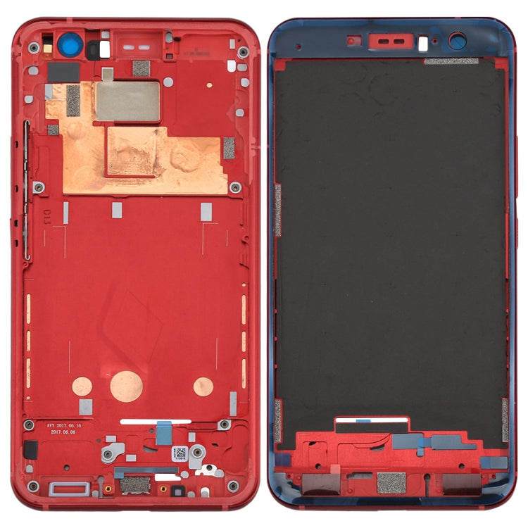 Front Housing LCD Frame Bezel Plate for HTC U11, For U11(Dark Blue), For U11, For U11 (Red), For U11 Front Black