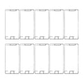 10 PCS for Sony Xperia XZ Premium Front Housing Adhesive, For Sony Xperia XZ Premium