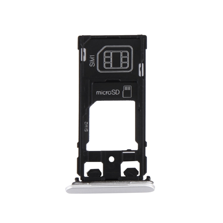SIM Card Tray + Micro SD / SIM Card Tray + Card Slot Port Dust Plug for Sony Xperia X (Dual SIM Version), For Xperia X Dual SIM White, For Xperia X Dual SIM, For Xperia X Dual SIM Rose