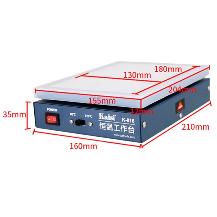 Kaisi K-816 Constant Temperature Heating Plate LCD Screen Open Separator Desoldering Station With Silicone Pad, US Plug, Kaisi K-816 EU Plug, Kaisi K-816 US Plug