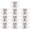 10 PCS Charging Port Connector for Huawei P smart (Enjoy 7S), For Huawei P smart