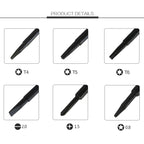 6 in 1 Precision Screwdriver Set Magnetic Electronic Screwdrivers Set for Mobile Phone Notebook Laptop Tablet, 9901S