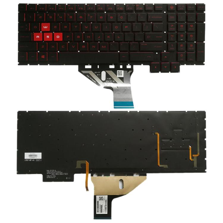 US Version Keyboard with Keyboard Backlight for HP Omen 15-CE 15-CE000 15-CE026TX 15-CE005TX 15-CE006TX 15-CE001TX 15-CE002TX, For Omen 15-CE (US)