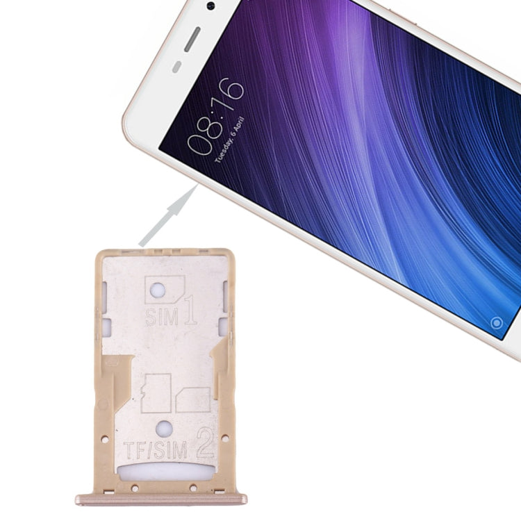 For Xiaomi Redmi 4A SIM & SIM / TF Card Tray, For Xiaomi Redmi 4A, For Redmi 4A