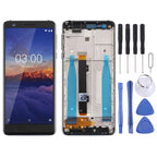 LCD Screen and Digitizer Full Assembly with Frame & Side Keys for Nokia 3.1 TA-1049 TA-1057 TA-1063 TA-1070, For Nokia 3.1