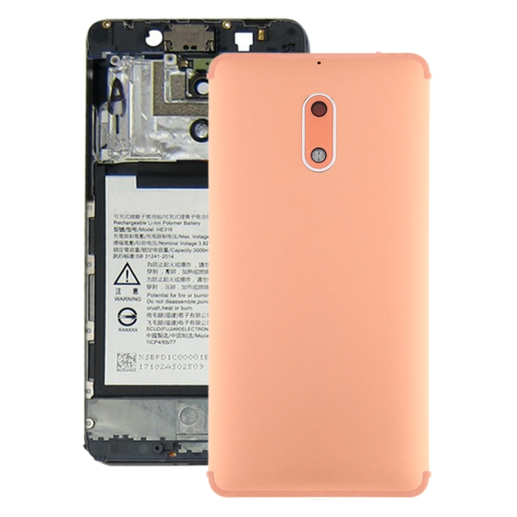 Battery Back Cover with Camera Lens Frame & Side Keys for Nokia 6 TA-1000 TA-1003 TA-1021 TA-1025 TA-1033 TA-1039, For Nokia 6