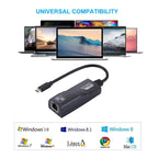 15cm USB-C / Type-C to RJ45 Gigabit Ethernet Network Adapter, RJ45