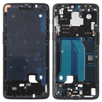 For OnePlus 6 Front Housing LCD Frame Bezel Plate with Side Keys, For OnePlus 6 (Frosted Black)