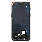 For OnePlus 6 Front Housing LCD Frame Bezel Plate with Side Keys, For OnePlus 6 (Frosted Black)