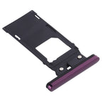 SIM Card Tray + Micro SD Card Tray for Sony Xperia XZ3, For Sony Xperia XZ3 (Purple), For Sony Xperia XZ3