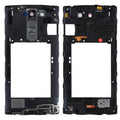 for LG C90 H500 Middle Frame Bezel with Speaker Ringer Buzzer & Rear Camera Lens & Home Button, For LG C90 H500