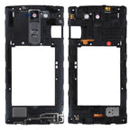 for LG C90 H500 Middle Frame Bezel with Speaker Ringer Buzzer & Rear Camera Lens & Home Button, For LG C90 H500