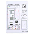 JIAFA JF-870 Magnetic Pad Screw Board for iPhone 11 Pro, For 11 Pro