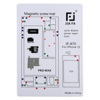 JIAFA JF-870 Magnetic Pad Screw Board for iPhone 11 Pro Max, For 11 Pro Max