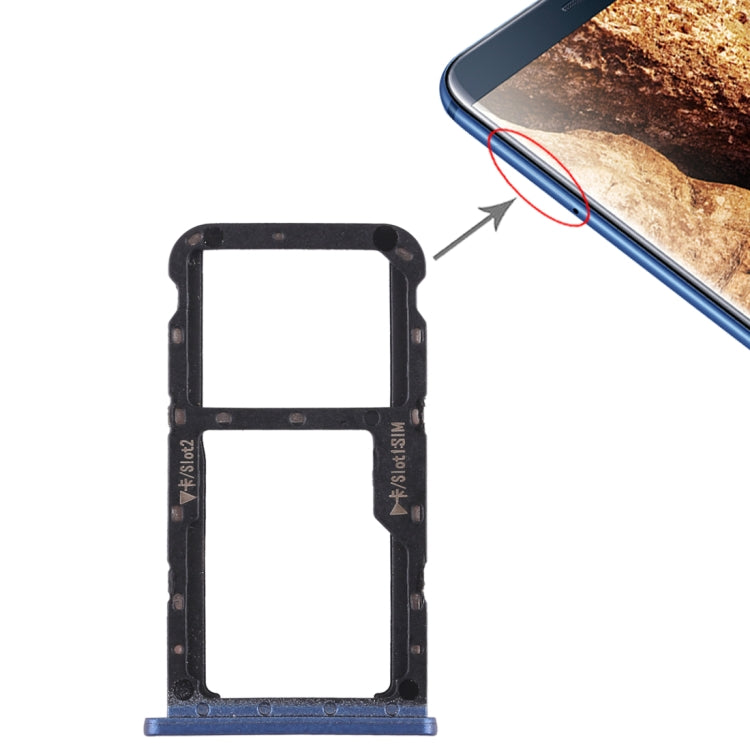 SIM Card Tray + SIM Card Tray / Micro SD Card for Huawei Maimang 6, For Huawei Maimang 6