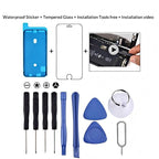 12 in 1 Repair Kits & Sticker (4 x Screwdriver + 2 x Teardown Rods + 2 x Triangle on Thick Slices + 1 x Eject Pin + 1 x Chuck + 1 x Waterproof Sticker + 1 x Tempered Glass), 12 in 1 Repair Kits & Sticker