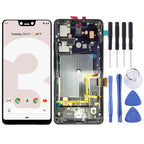 LCD Screen and Digitizer Full Assembly with Frame for Google Pixel 3 XL, For Google Pixel 3 XL with Frame
