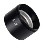 Stereo Microscopes Auxiliary Objective Lens Barlow Lens Magnifier 0.5X WD165, 0.5X WD165