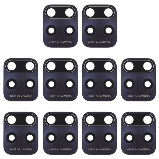 10 PCS Back Camera Lens for Xiaomi Redmi 10X 5G/Redmi 10X Pro 5G, For Xiaomi Redmi 10X 5G