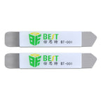 2 PCS BEST BST-001 Stainless Steel Blade Soft Thin Pry Spudger, 001 Crowbar
