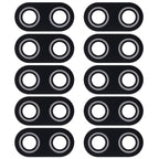 10 PCS Back Camera Lens Cover for Asus ZenFone Max Plus(M1) X018DC Pegasus 4s ZB570TL 5.7 inch (Black), For ZenFone 3 Deluxe ZS570KL