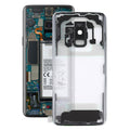 For Samsung Galaxy S9 G960F G960F/DS G960U G960W G9600 Transparent Battery Back Cover with Camera Lens Frame, For Galaxy S9