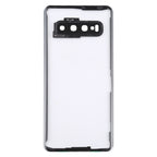 For Samsung Galaxy S10 G973F/DS G973U G973 SM-G973 Transparent Battery Back Cover with Camera Lens Frame, For Galaxy S10