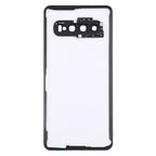 For Samsung Galaxy S10 G973F/DS G973U G973 SM-G973 Transparent Battery Back Cover with Camera Lens Frame, For Galaxy S10