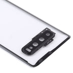 For Samsung Galaxy S10 G973F/DS G973U G973 SM-G973 Transparent Battery Back Cover with Camera Lens Frame, For Galaxy S10
