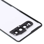 For Samsung Galaxy S10 G973F/DS G973U G973 SM-G973 Transparent Battery Back Cover with Camera Lens Frame, For Galaxy S10